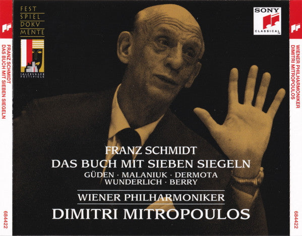 Franz Schmidt - Güden*, Malaniuk*, Dermota*, Wunderlich*, Berry*, Wiener Philharmoniker, Dimitri Mitropoulos : Das Buch Mit Sieben Siegeln (2xCD, Album, RE, RM)