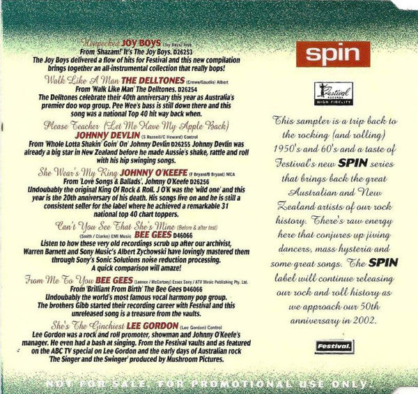 Various : In A Spin - The Archive Sampler (CD, EP, Promo, Smplr)