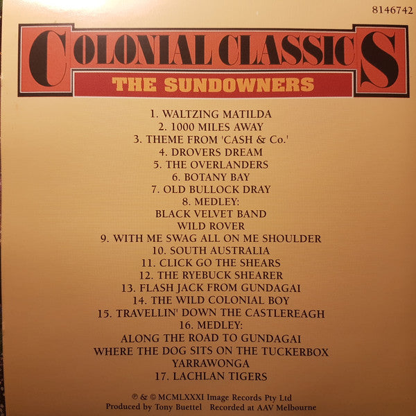 Sundowners (8) : Colonial Classics (CD, Album)