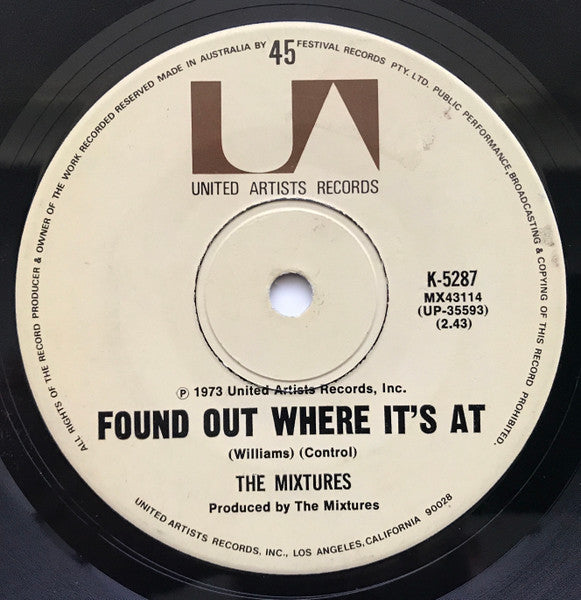 The Mixtures : Dazzle Easy, Diane (7", Single)
