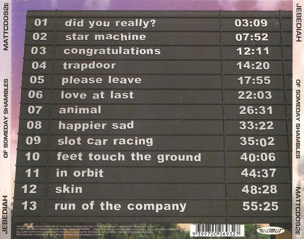 Jebediah : Of Someday Shambles (CD, Album + CD-ROM, Ltd)