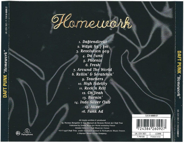 Daft Punk : Homework (CD, Album, RE)