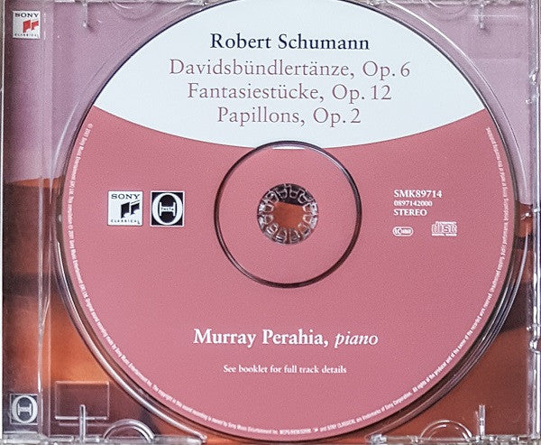Robert Schumann, Murray Perahia : Davidsbündlertänze, Op. 6 • Fantasiestücke, Op. 12 • Papillons, Op. 2 (CD, Comp, RE)