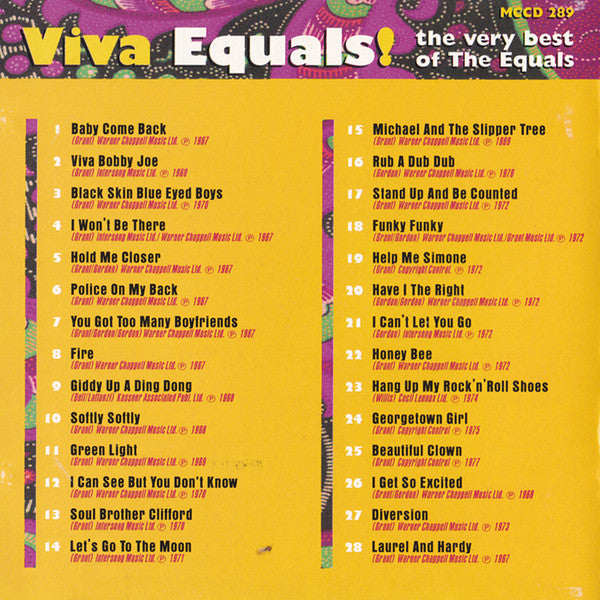 The Equals : Viva Equals! The Very Best Of The Equals (CD, Comp)