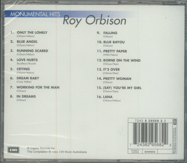 Roy Orbison : Monumental Hits (CD, Comp, RE)