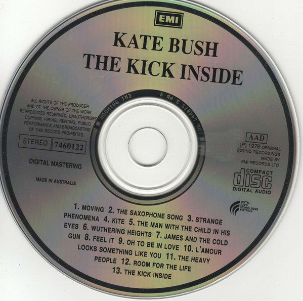 Kate Bush : The Kick Inside (CD, Album, RE)