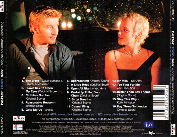 Various : Better Than Sex (Original Soundtrack Recording) (CD, Comp)