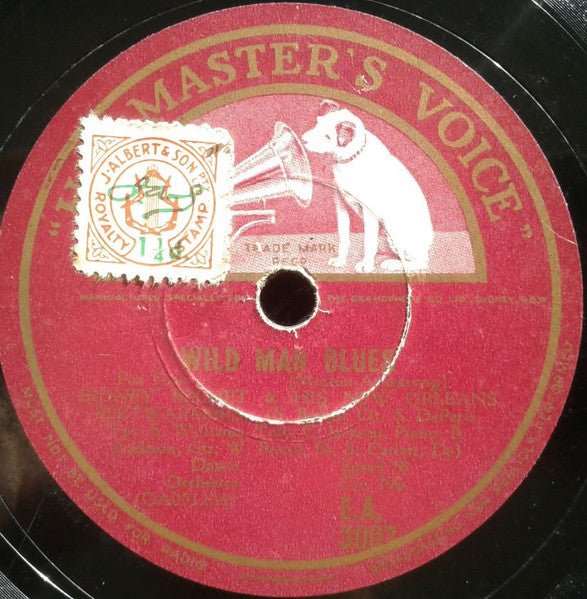 Sidney Bechet And His New Orleans Feetwarmers : Wild Man Blues / Blues In Thirds (Shellac, 10")