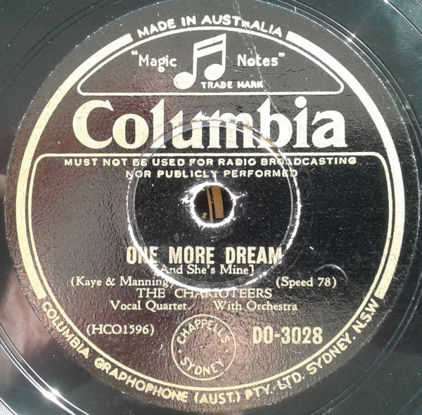 The Charioteers : Open The Door, Richard / One More Dream (And She's Mine) (Shellac, 10")