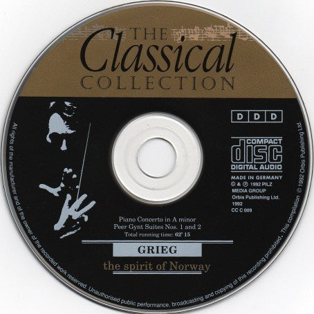 Grieg* : The Spirit Of Norway (CD, Comp)