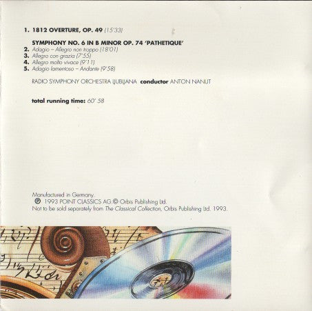 Tchaikovsky* : Romantic Legends (1812 Overture / Symphony No. 6 'Pathétique') (CD, Comp)