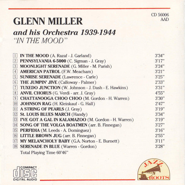 Glenn Miller And His Orchestra : 1939-1944 (CD, Album, Comp)