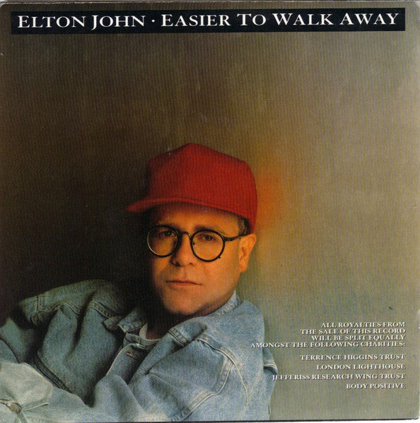 Elton John : Easier To Walk Away (7", Single)