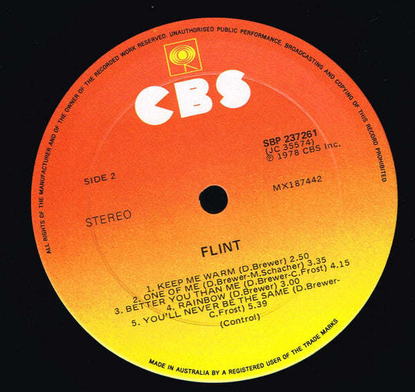 Flint (3) : Flint (LP, Album)