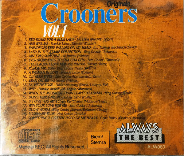 Various : 20 Crooners Originals Vol. 1 (CD, Comp)