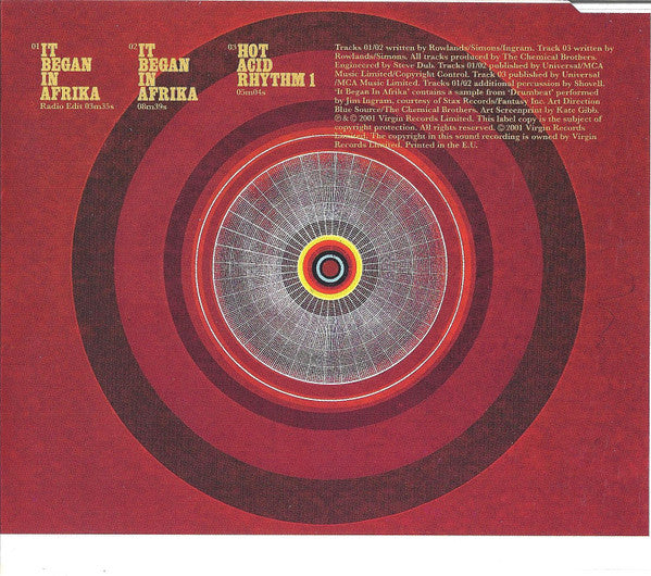 The Chemical Brothers : It Began In Afrika (CD, Single)