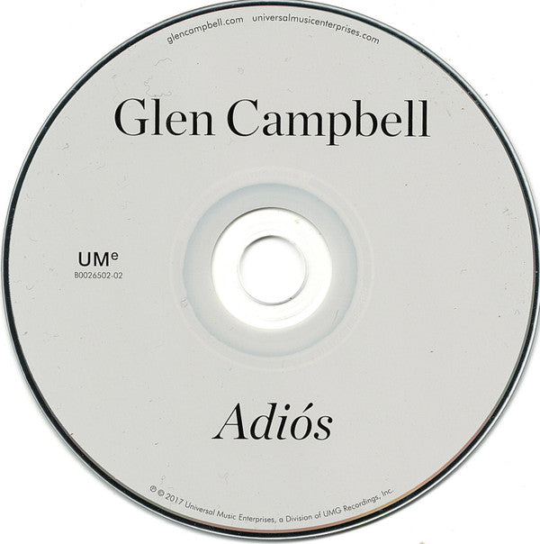 Glen Campbell : Adiós (CD, Album)
