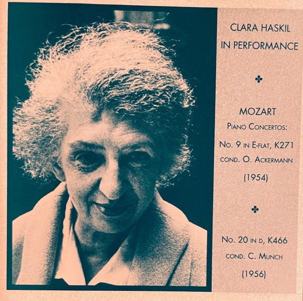 Clara Haskil, Wolfgang Amadeus Mozart : In Performance (CD, Album)
