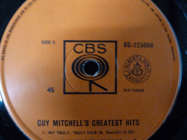 Guy Mitchell : Guy's Greatest Hits (7", EP, Mono)