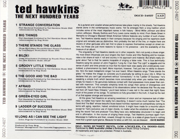Ted Hawkins : The Next Hundred Years (CD, Album, RE)