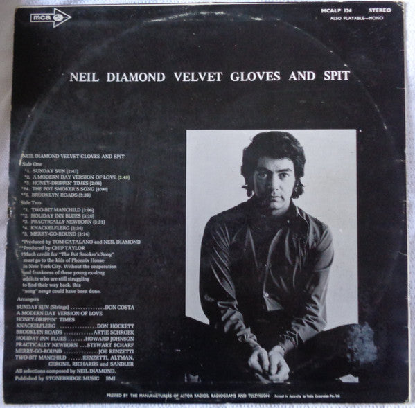 Neil Diamond : Velvet Gloves And Spit (LP, Album)