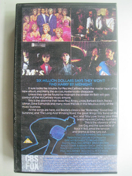 Paul McCartney : Give My Regards To Broad Street (VHS)