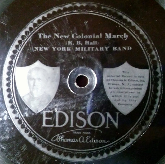 New York Military Band : The New Colonial March / American Eagle March (Edison Disc)