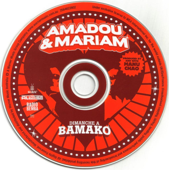 Amadou & Mariam : Dimanche À Bamako (CD, Album)