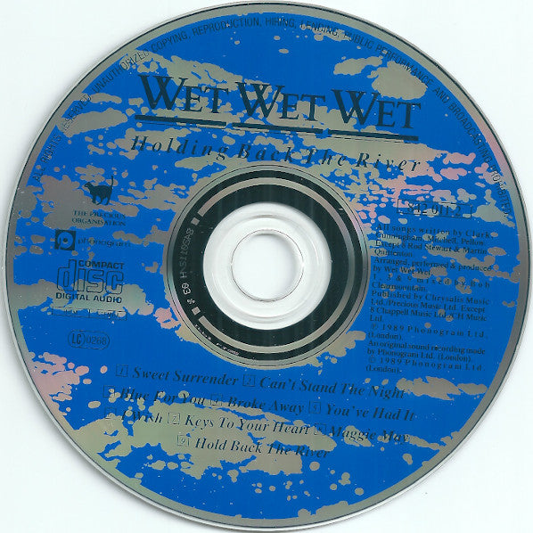 Wet Wet Wet : Holding Back The River (CD, Album, RP)