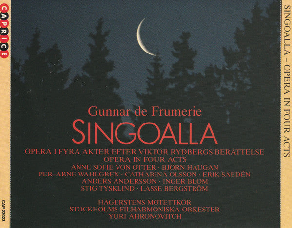 Gunnar De Frumerie : Singoalla: Opera I Fyra Akter Efter Viktor Rydbergs Berättelse (2xCD, Album)