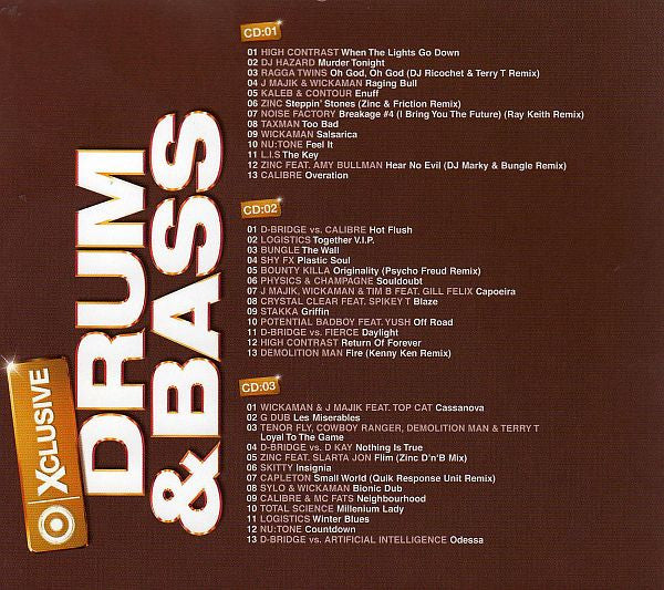 Various : Xclusive Drum & Bass (3xCD, Comp, Mixed + Box)