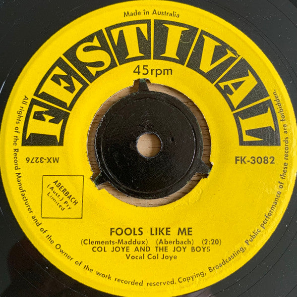 Col Joye And The Joy Boys : (Rockin' Rollin') Clementine (7", Single)