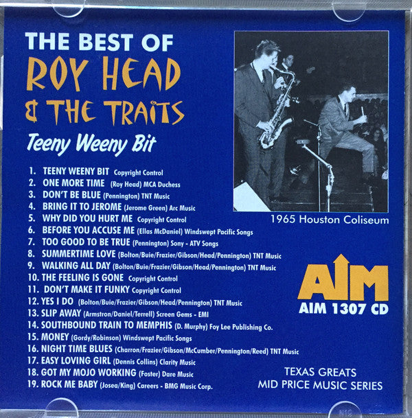 Roy Head : The Best Of Roy Head & The Traits Teeny Weeny Bit  (CD, Comp)