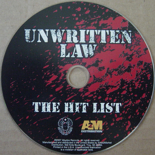 Unwritten Law : The Hit List (CD, Album)