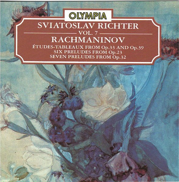 Rachmaninov* - Sviatoslav Richter : Études-Tableaux From Op. 33 & 39 · Six Preludes From Op. 23 · Seven Preludes From Op. 32 (CD, Comp)