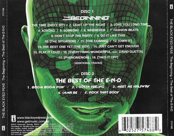 The Black Eyed Peas* : The Beginning + The Best Of The E.N.D (2xCD, Album, Col)