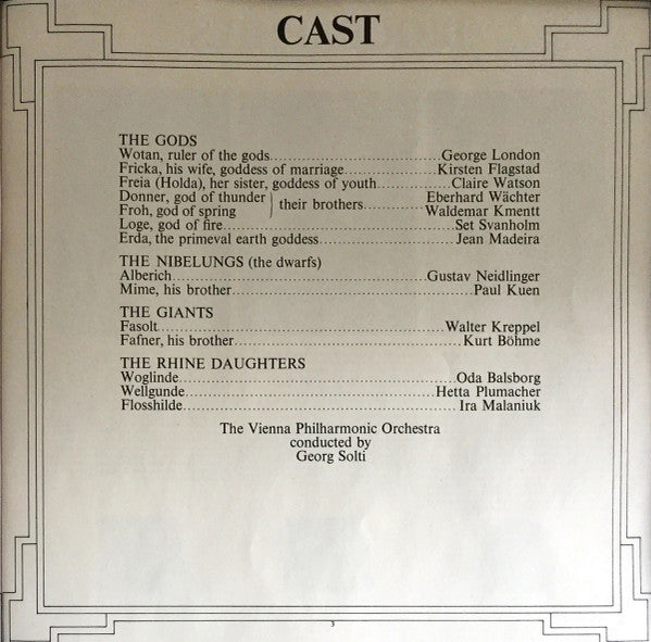 Wagner* - Vienna Philharmonic Orchestra* Conducted By Georg Solti : Das Rheingold (3xLP + Box)