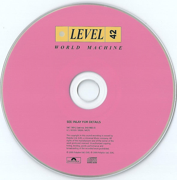 Level 42 : True Colours / World Machine (CD, Album, RM + CD, Album, RM + Comp, RE)