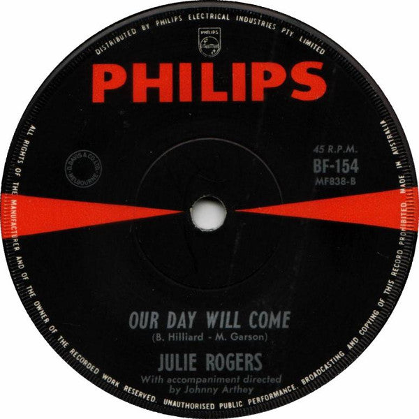 Julie Rogers : Like A Child  (7", Single, Mono)