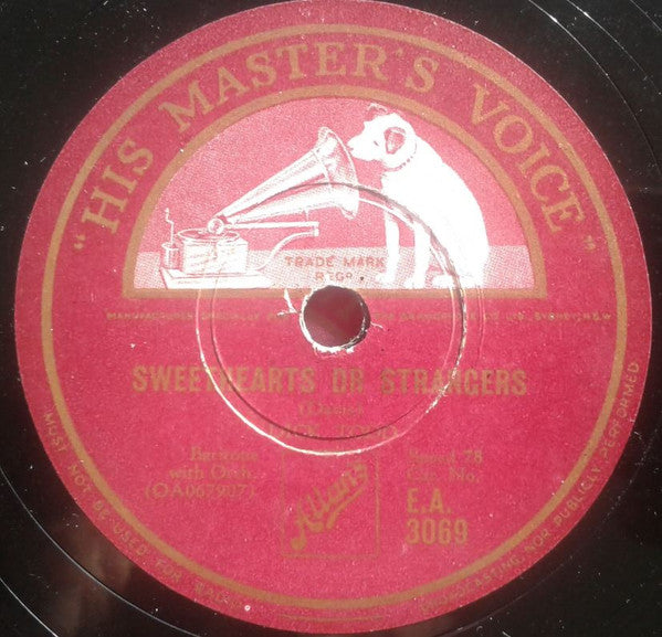 Dick Todd : Worried Mind / Sweetheart Or Strangers (Shellac, 10")