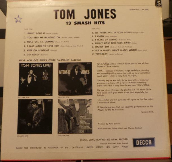 Tom Jones : Tom Jones (LP, Album)
