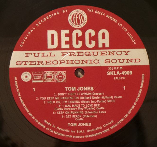 Tom Jones : Tom Jones (LP, Album)