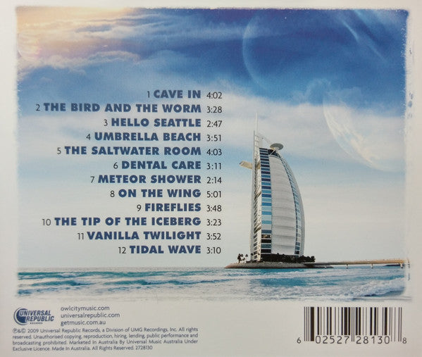 Owl City : Ocean Eyes (CD, Album, Dig)
