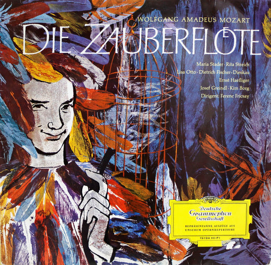 Wolfgang Amadeus Mozart - Maria Stader ∙ Rita Streich ∙ Lisa Otto ∙ Dietrich Fischer-Dieskau ∙ Ernst Haefliger ∙ Josef Greindl ∙ Kim Borg ∙ Ferenc Fricsay : Die Zauberflöte (LP, Mono, RP)