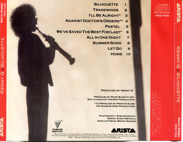 Kenny G (2) : Silhouette (CD, Album)