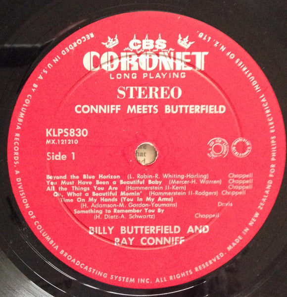 Ray Conniff Meets Billy Butterfield : Conniff Meets Butterfield (LP, Album)