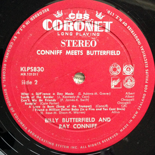 Ray Conniff Meets Billy Butterfield : Conniff Meets Butterfield (LP, Album)