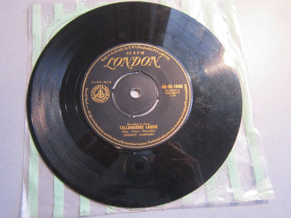 Freddy Cannon : Tallahassee Lassie / You Know (7", Single)
