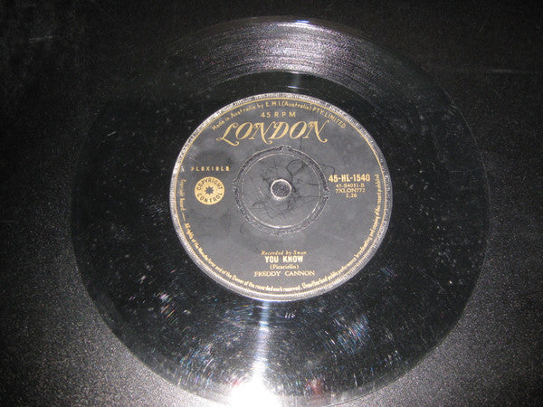 Freddy Cannon : Tallahassee Lassie / You Know (7", Single)
