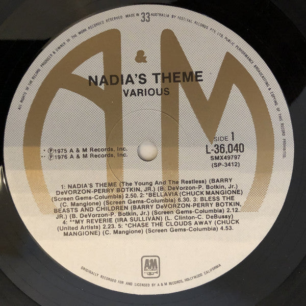 Various : Nadia's Theme (The Young And The Restless) (LP, Comp)